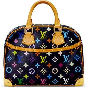 Takashi Murakami x Louis Vuitton Black Monogram Multicolore Trouville